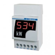 PROGRAMMABLE DIGITAL PANEL METERS, Supply 115-230Vc.a, 3 mod. DIN, A/V program.on CT / 5A - 500V - Model: D52EAXXXXG