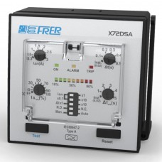 X72DSA030T21E - Earth Leakage Relay, Type A, 72x72mm, Sensitivity 30mA-30A, 2 trip+Al TCS A.20÷260V